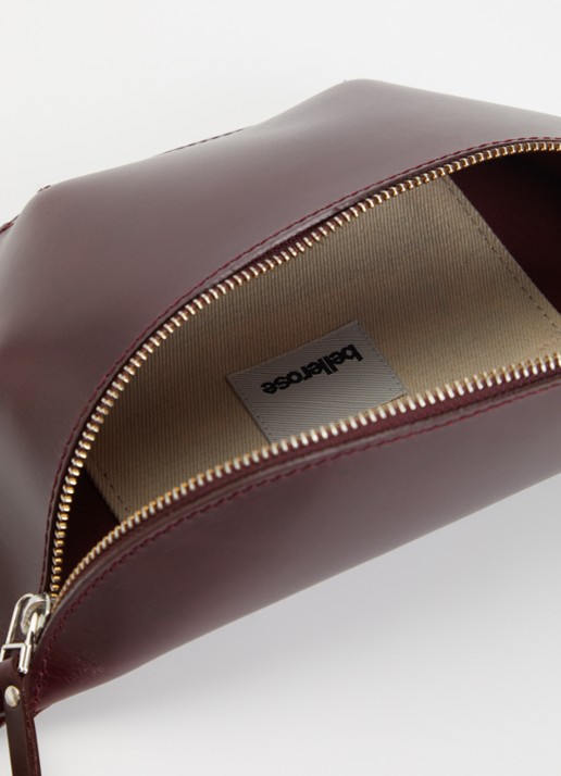Bellerose Rosie heuptas van kalfsleer - detail 2 bordeauxrood