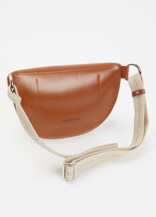 Bellerose Rosie heuptas van kalfsleer - achterkant cognac