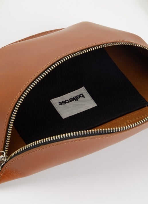 Bellerose Rosie heuptas van kalfsleer - detail 3 cognac