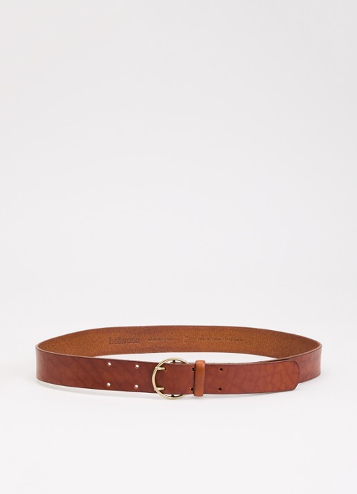 Bellerose Selya riem van leer - voorkant 2 cognac