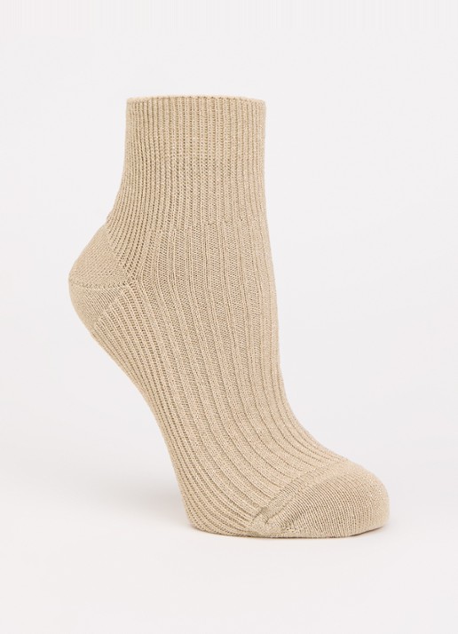 Bellerose Sokken met glitter  - voorkant 2 goud