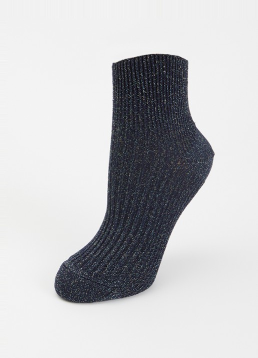 Bellerose Sokken met glitter  - detail donkerblauw
