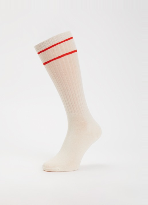 Bellerose Sokken met logo - detail 3 gebroken wit