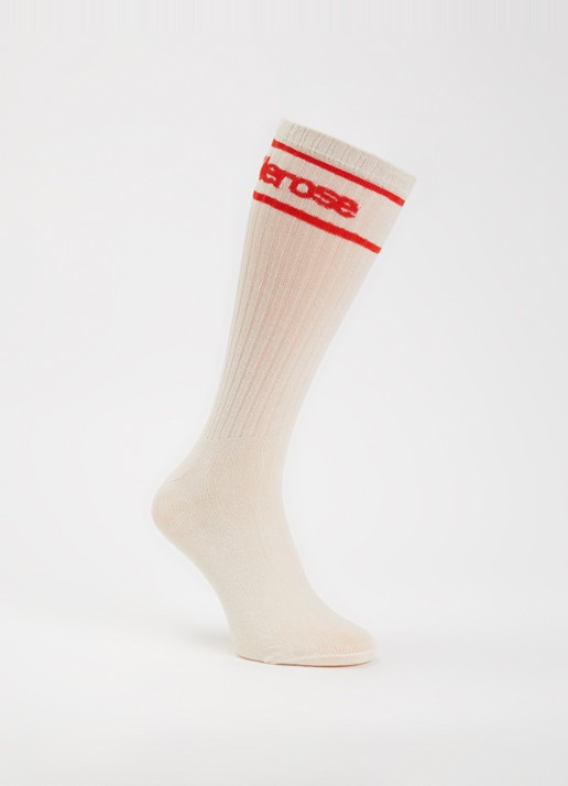 Bellerose Sokken met logo - voorkant gebroken wit