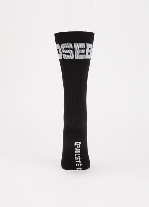 Bellerose Sokken met logo - voorkant 2 zwart