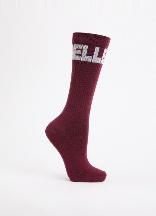 Bellerose Sokken met logo - voorkant bordeauxrood