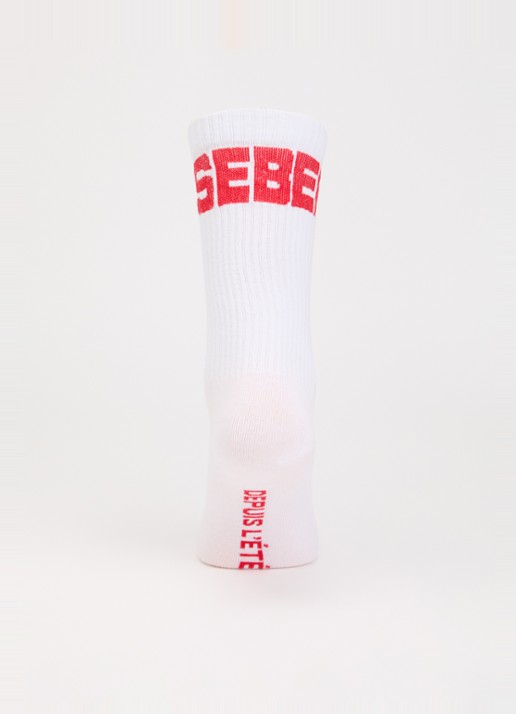 Bellerose Sokken met logo - voorkant 3 wit