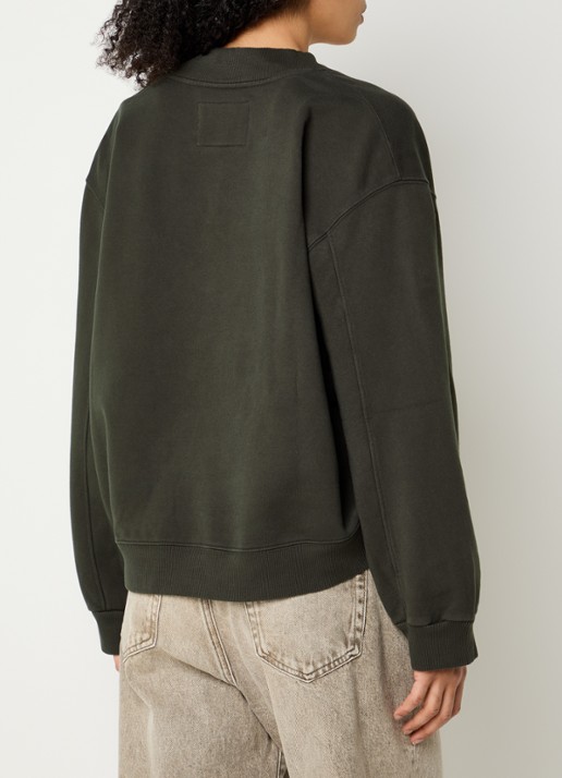Bellerose Sula sweater met V-hals - achterkant antraciet