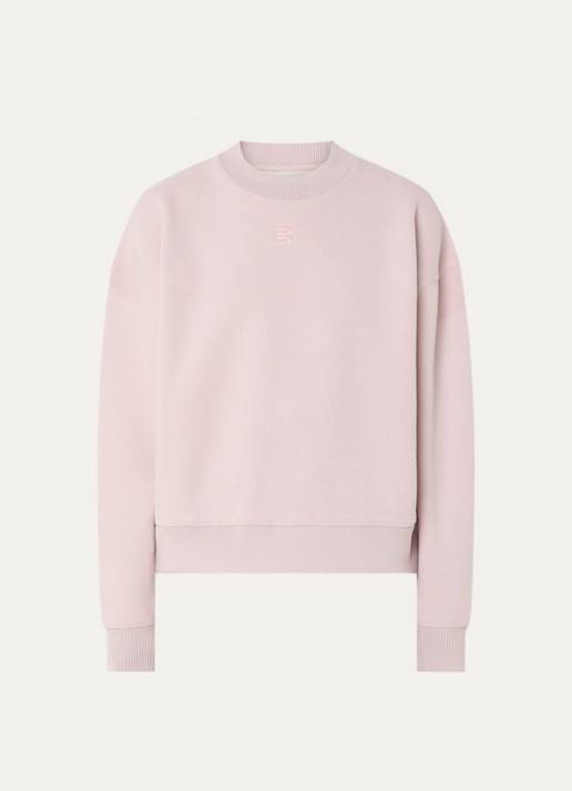 Bellerose Temi sweater met ronde hals - voorkant lichtroze