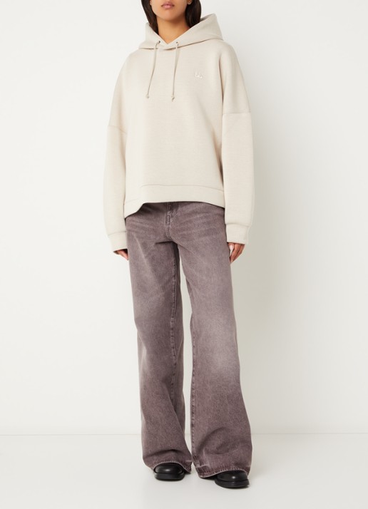 Bellerose Tood62 hoodie met logo - voorkant 5 creme