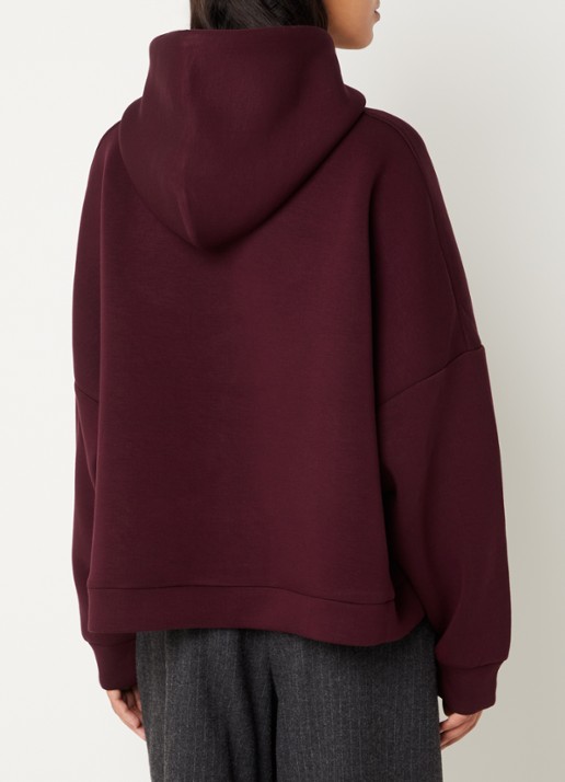 Bellerose Tood62 hoodie met logo - achterkant 3 bordeauxrood