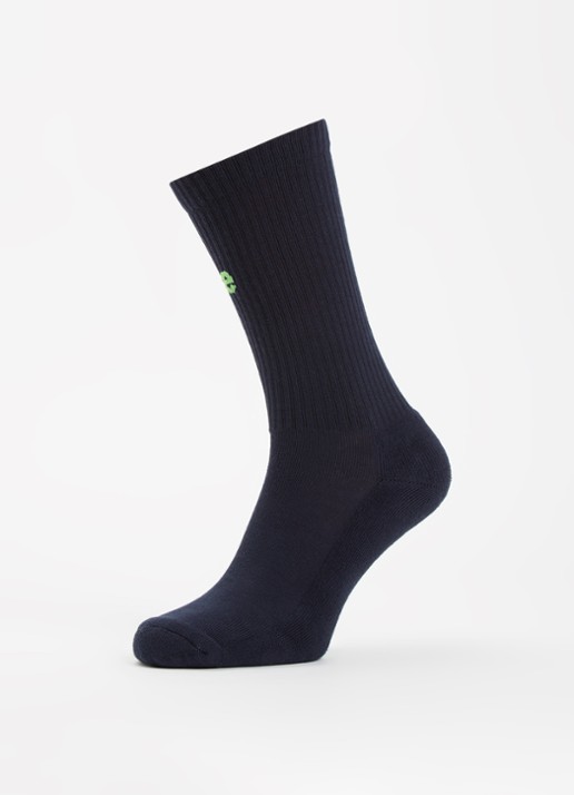 Bellerose Vem sokken in katoenblend met logo - detail 3 donkerblauw