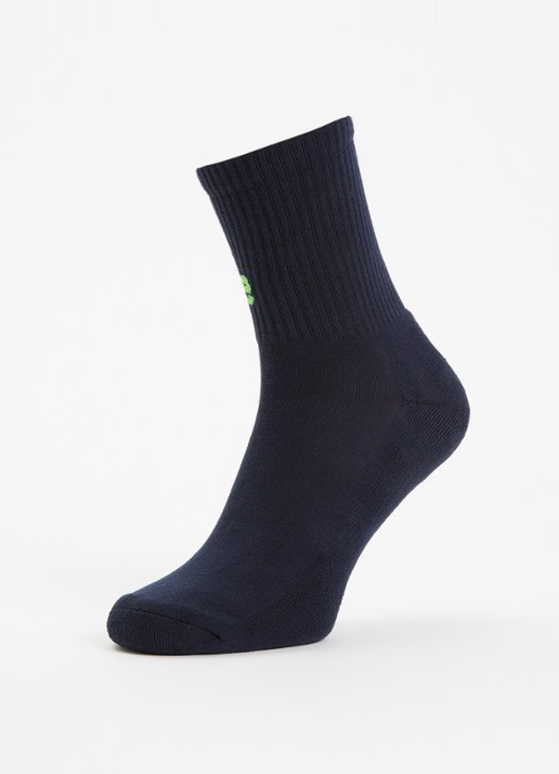 Bellerose Vemho sokken in katoenblend met logo - detail donkerblauw