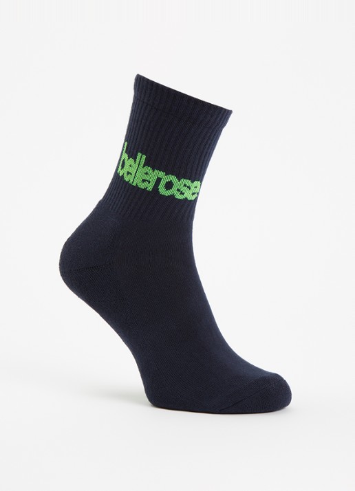 Bellerose Vemho sokken in katoenblend met logo - voorkant 2 donkerblauw