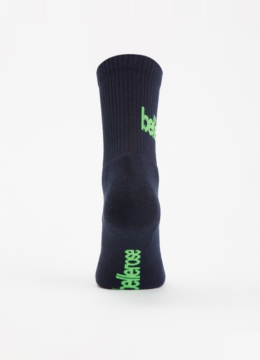 Bellerose Vemho sokken in katoenblend met logo - voorkant 3 donkerblauw