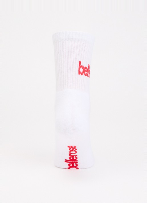 Bellerose Vemho sokken in katoenblend met logo - voorkant 2 wit