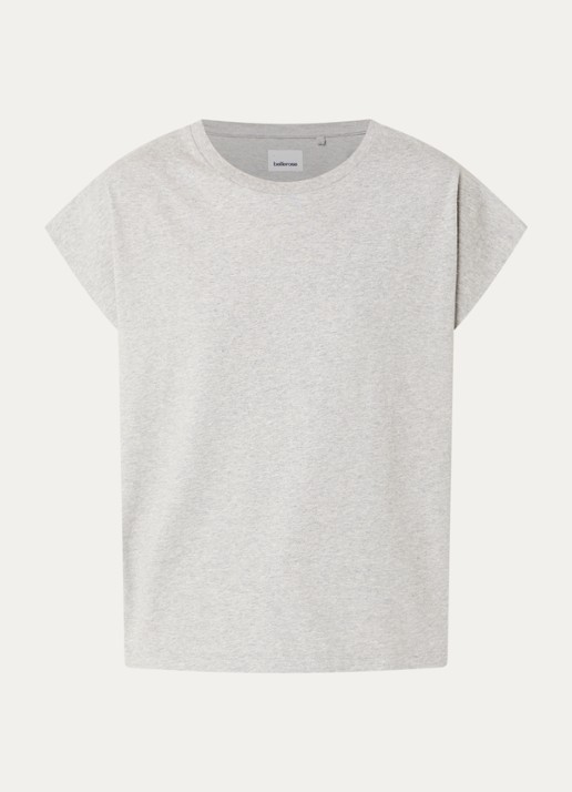 Bellerose Vice T-shirt met boothals - voorkant donkergrijs