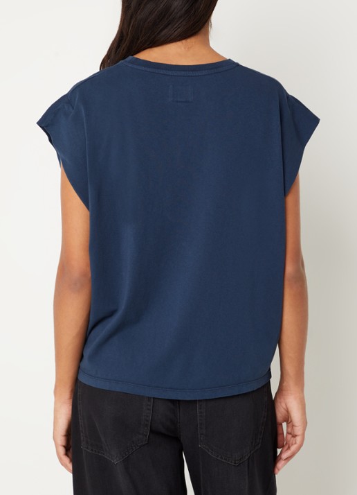 Bellerose Vice T-shirt met boothals - achterkant 3 rood