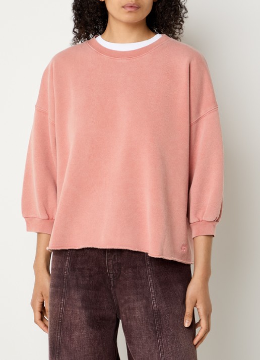 Bellerose Vicske sweater met verwassen afwerking