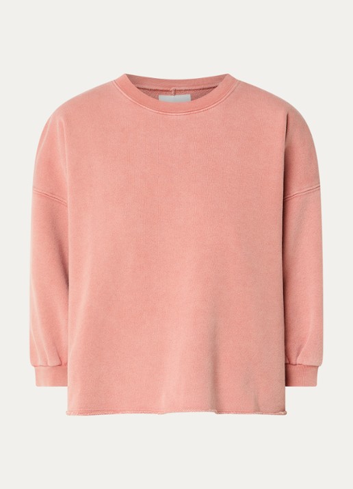 Bellerose Vicske sweater met verwassen afwerking - voorkant 2 rood