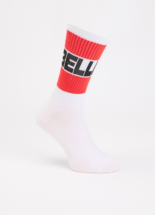 Bellerose Vite sokken in katoenblend met logo - voorkant 2 wit