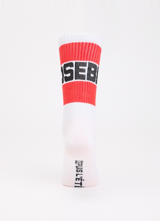 Bellerose Vite sokken in katoenblend met logo - voorkant 3 wit