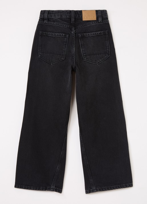 Bellerose Wanda wide leg jeans met gekleurde wassing - voorkant 3 zwart