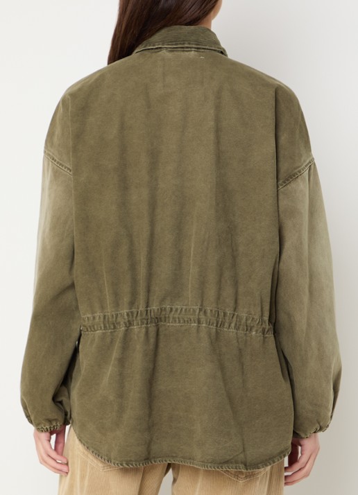 Bellerose Wonder jack met steekzakken - achterkant 4 khaki