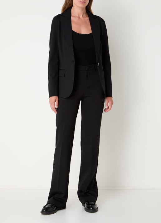 Benetton Blazer met klepzakken - voorkant 4 zwart