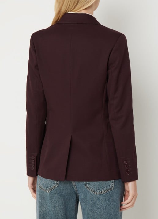Benetton Blazer met klepzakken - achterkant 2 aubergine