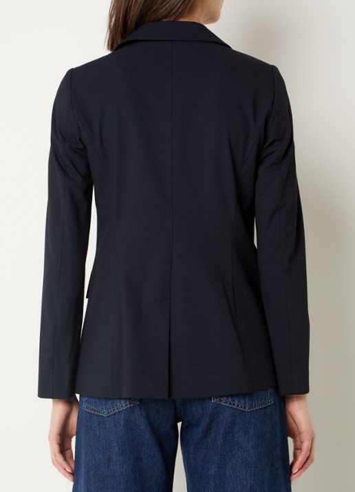 Benetton Blazer met schoudervulling en steekzakken - achterkant 4 blauw