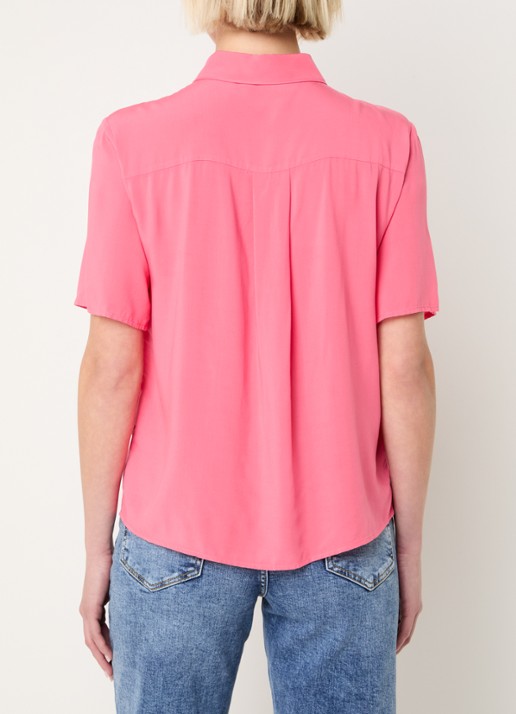 Benetton Blouse met kraag - achterkant 4 rood