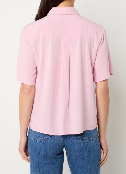 Benetton Blouse met kraag - achterkant 2 lichtroze