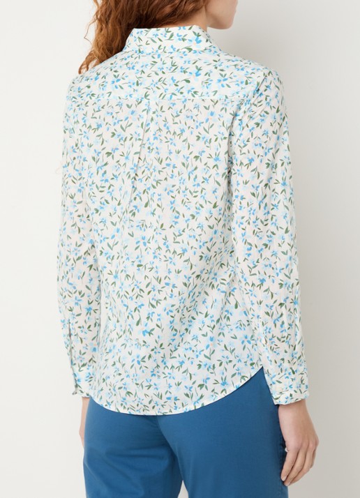 Benetton Blouse met print - achterkant 3 beige