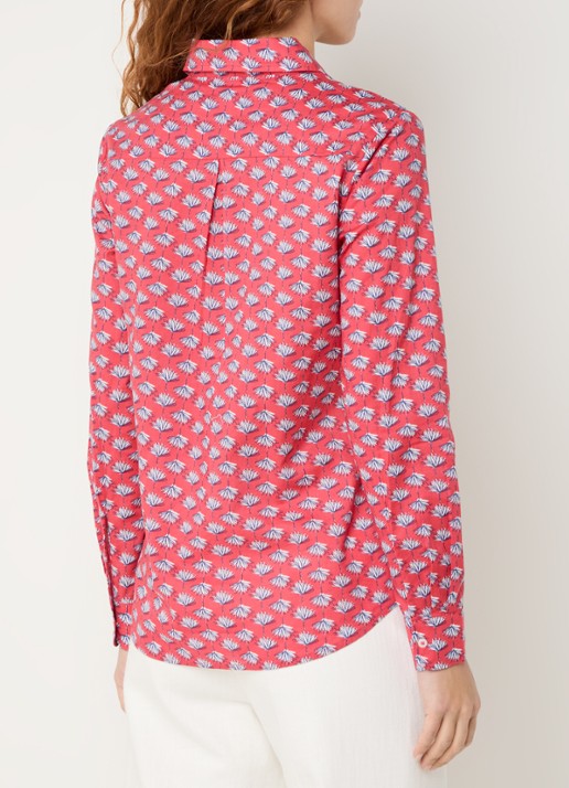 Benetton Blouse met print - achterkant rood