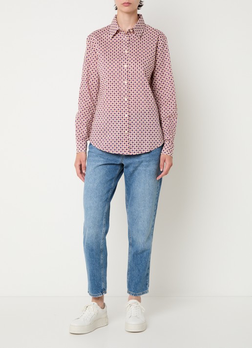 Benetton Blouse met print - voorkant 3 paars