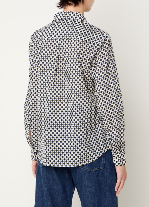 Benetton Blouse met print - achterkant groen