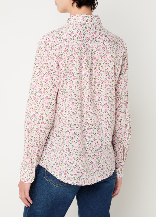 Benetton Blouse met print - achterkant 4 roze