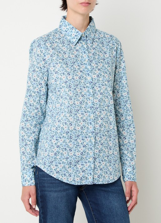 Benetton Blouse met print - detail blauw