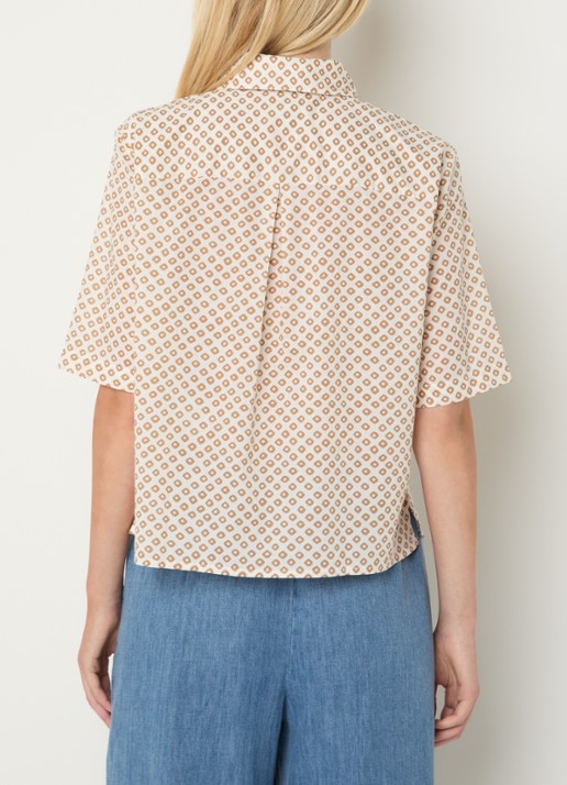 Benetton Blouse met print - achterkant groen