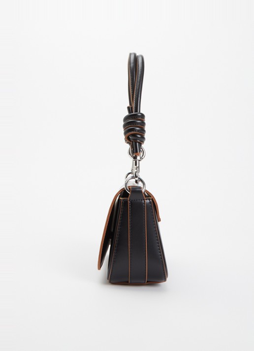 Benetton Crossbodytas met afneembare schouderriem - detail 2 zwart