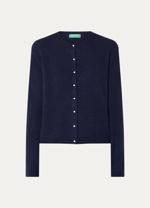 Benetton Fijngebreid vest van wol