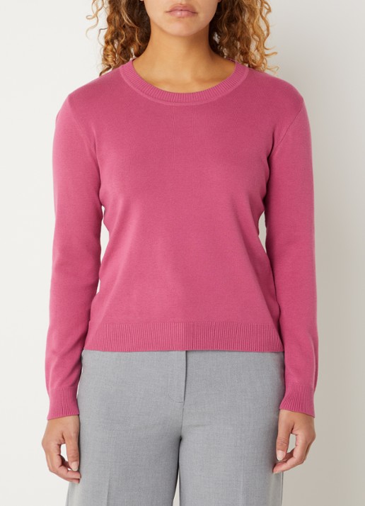 Benetton Fijngebreide pullover met ronde hals