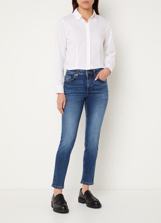 Benetton High waist skinny jeans met steekzakken - voorkant 3 jeans