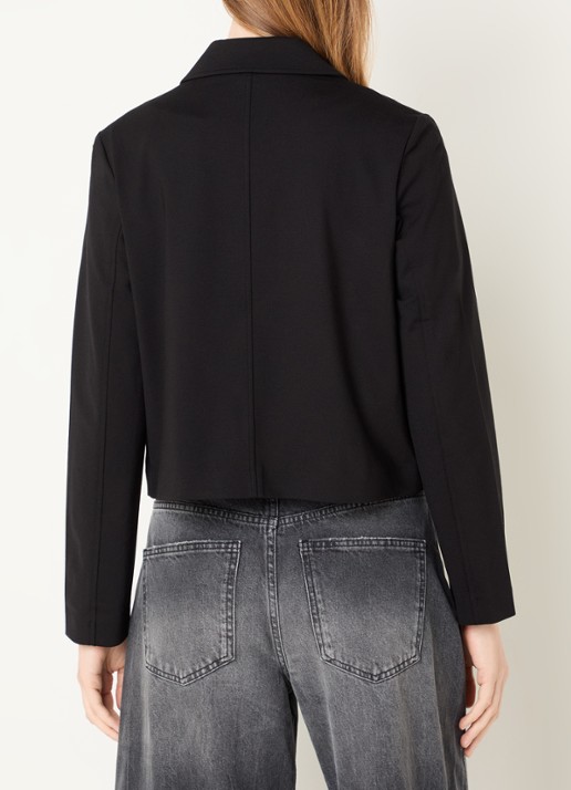 Benetton Jack met klepzakken - achterkant 4 zwart