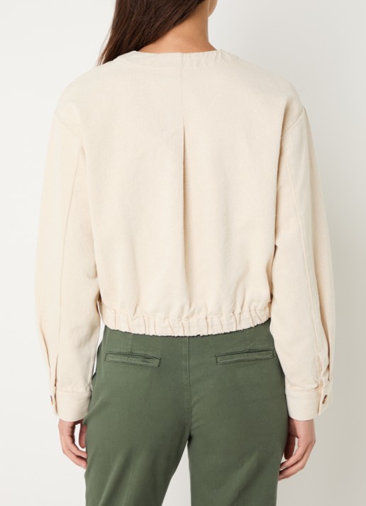 Benetton Jack met klepzakken - achterkant 4 creme