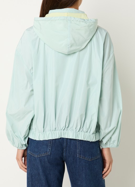 Benetton Jack met steekzakken en capuchon - achterkant mint