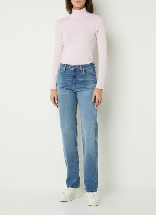 Benetton Longsleeve met col - voorkant 3 lichtroze