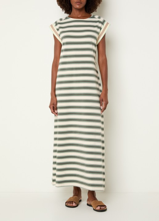 Benetton Maxi T-shirt jurk met streepprint