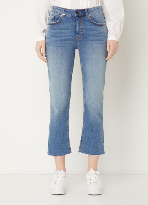 Benetton Mid waist cropped bootcut jeans met steekzakken - detail 6 jeans
